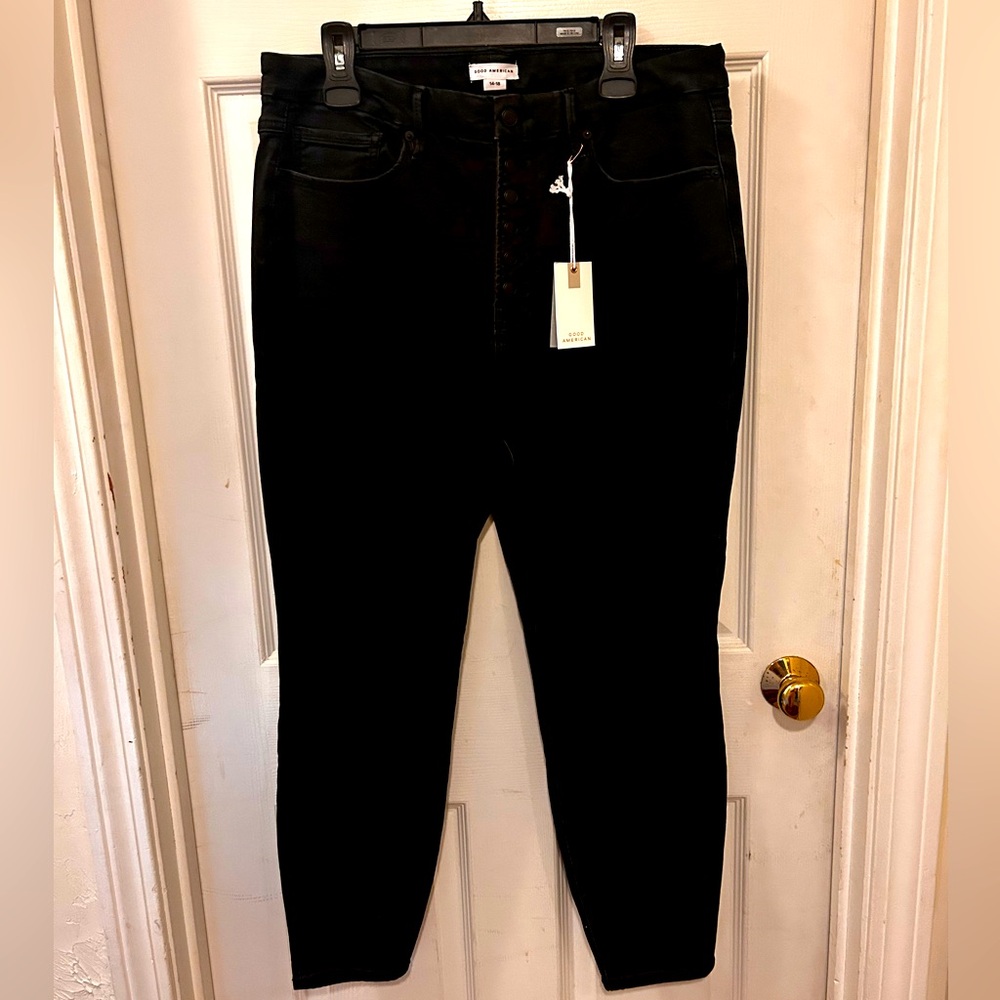 Good American Always Fit “Good Legs” Black Skinny Jeans, size 14-18